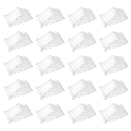 

50pcs Sandwich Packing Boxes Plastic Sandwich Case Sandwich Triangle Boxes