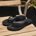 thumbnail image 5 of 2DXuixsh Men's Summer Flip Flops Outdoor Sandals Lightweight Soft Soles Arch Support Beach Slides Lace Up Adjustable EVA Non Slip, 5 of 5