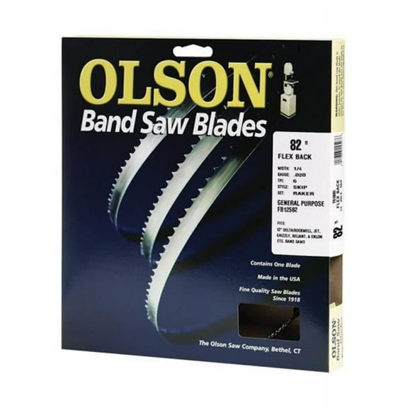 Olson Saw Company 82In X 1/4In 6 Tpi Hook Wood Band Saw Blade