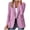 Purple, variant on BRGZLK Women's Open Front Blazer Business Fall Fashion Solid Casual Long Sleeve Lapel Button Slim Fit Suit Jacket with False Pocket Army Green M