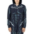 thumbnail image 2 of Marvel Black Panther Men's Hooded Union Suit With Leg Hem-Large, 2 of 7