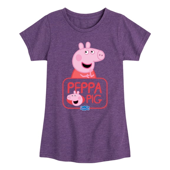 Peppa Pig - Peppa Pig - Girls Toddler And Youth Fitted Short Sleeve Tee