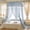 Blue, variant on Dome Mosquito Net, Blue French Princess Style Canopy with High-Density Mesh, Ceiling-Mounted Foldable Bed Net for Double Queen King Size Beds, Breathable Protection