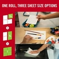 thumbnail image 3 of Brawny Tear-A-Square Paper Towels, White, 16 Double Rolls = 32 Regular Rolls, 3 Sheet Size Options, Quarter Size Sheets - 8 Rolls (Pack of 2), 3 of 11