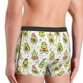 thumbnail image 5 of Balery Avocado Playing Music Men's Boxer Briefs, Soft and Breathable Cotton Underwear with nylon Waistband-Large, 5 of 9