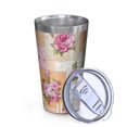 thumbnail image 2 of 16oz Tumblers Pioneer Flower Floral Print Pattern Stainless Steel Vacuum Insulated Double Wall Travel Tumbler Cups Mug with Lid and Straw,Cleaning Brush for Coffee,Tea, 2 of 4