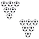 thumbnail image 3 of Vogacara 6 uds pelotas de fútbol de diámetro flexible 28mm Mini balones de fútbol fuerte elasticidad negro blanco escritorio juguetes niños 2Conjunto, 3 of 5
