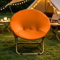 thumbnail image 2 of AYktou Saucer Chair Covers, Stretch Fabric Round Chair Cover Slipcovers Waterproof Foldable Chair Protector Washable Furniture Chair Cloth for Lazy Chair Bedroom Office Dorm Rest Chair, 2 of 7