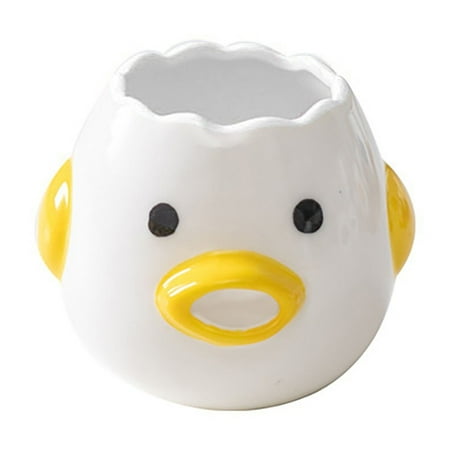 

YANPIN Funnel Egg Separator Upgrade Egg Yolk White Separator Food Grade Ceramics Egg Sperator Tool for Kitchen Gadget Cooking Tool Egg Strainer Mayonnaise Etc clearance