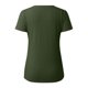 thumbnail image 5 of Camiseta ajustada de manga corta y cuello cuadrado con ribete para mujer - Camiseta informal de punto elástico, 5 of 5