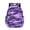 Purple Camouflage Pattern, variant on Turtle Shell Pattern School Backpack Bookbag Lightweight Large Capacity Travel Bags with Adjustable Straps, High School Satchel for Boys Girls
