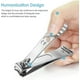 thumbnail image 3 of Nail Clippers, 2 Pieces Stainless Steel Nail Clippers with Nail File, Professional Nail Clipper Kit with Storage Case, Nail Clippers for Men and Women, 3 of 4