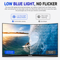 thumbnail image 6 of Gawfolk 24.5" Curved Gaming Monitor 120Hz Full HD 1080P Built-In Speakers Tilt Adjustable, 6 of 8