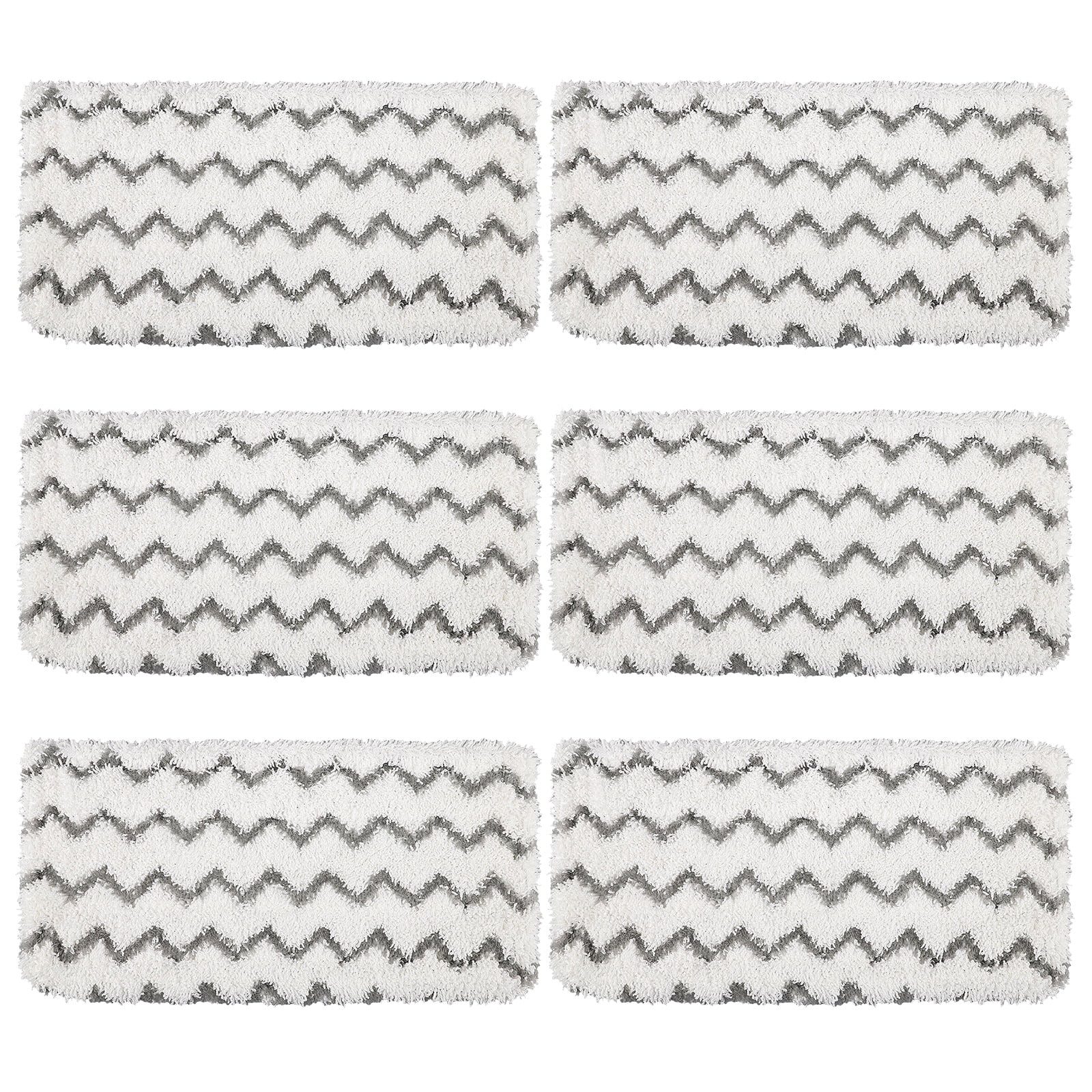 TSV 6Pack Microfiber Steam Mop Pads Replacement Compatible with Shark Steam Mop S1000 S1000A S1000C S1000WM S1001C Vacuum Cleaners