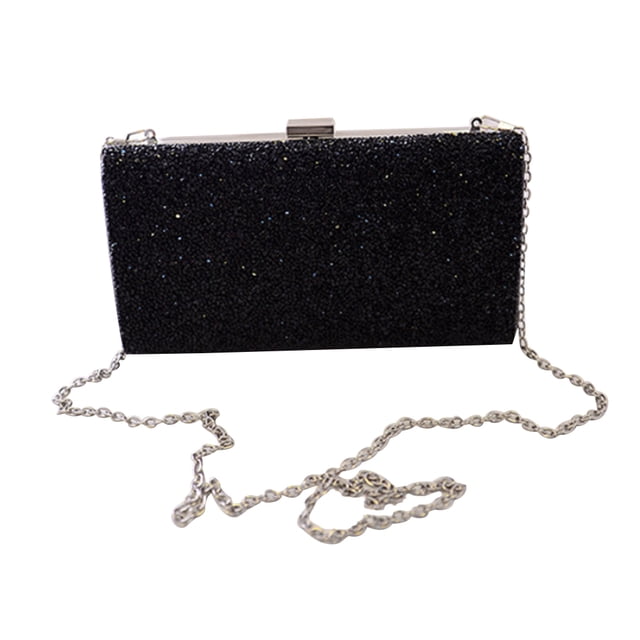 Pochette de Soirée pour Femmes Étui Rigide Éblouissant Pochette à Rabat Sac à Main pour Mariage Fête