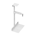thumbnail image 1 of Soporte universal para CPU debajo del escritorio, giratorio 360 degree, resistente y ajustable. Blanco, 1 of 8