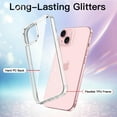 thumbnail image 3 of JETech Glitter Case for iPhone 15 Plus 6.7-Inch, Bling Sparkle Shockproof Phone Bumper Cover, Cute Sparkly for Women and Girls (Clear), 3 of 7