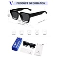 thumbnail image 5 of Gafas de Sol VANLINKER VL9731 Cuadradas Gruesas Negras para Hombre y Mujer, 5 of 5