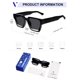 thumbnail image 5 of Gafas de Sol VANLINKER VL9731 Cuadradas Gruesas Negras para Hombre y Mujer, 5 of 5