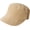 Beige, variant on Wome's Suede Cadet Army Cap Military Style Flat Top Hat with Brin Classic Drawstring Hats for Autumn Winter