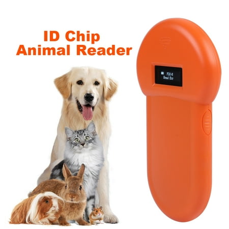 ID Reader,Zerone 134.2Khz LCD ISO ID Chip Animal Reader RFID Dog Microchip Handheld Pet