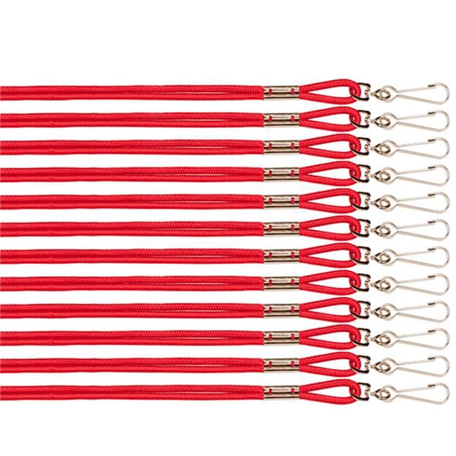 Heavy Nylon Lanyard, Red