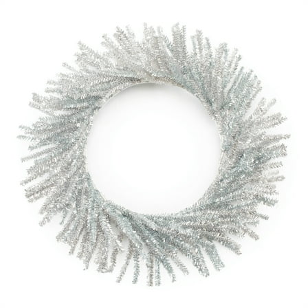 Melrose International Tinsel Wreath 21"D PVC