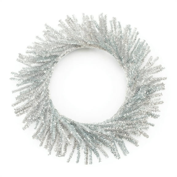 Melrose International Tinsel Wreath 21"D PVC