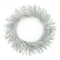 Melrose International Tinsel Wreath 21"D PVC