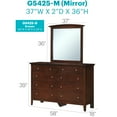 thumbnail image 2 of Glory Furniture Hammond 8 Drawer Dresser in Cappuccino, 2 of 8