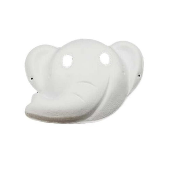 10 Piece White Mask DIY Costume Mask Painting Mask Paper Blank Mask Elephant Mask