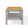 thumbnail image 4 of SONGMICS HOME Sencillo Collection - Table Basse, Table de Conversation, Table de Patio, Rectangulaire, avec Rangement, Gris et Beige, 4 of 5