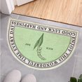 thumbnail image 2 of Youkk Bathroom Rugs Water Absorbent Floor Bath Mat Carpet Windbell Semicircle 40x60cm 1Set, 2 of 6