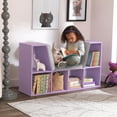KidKraft Bookcase with Reading Nook, 6 Shelves, Lavender
