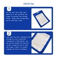 thumbnail image 3 of sweethay 100 piezas de bolsas de cuidado posterior diseño de ventana transparente carcasa de teléfono móvil Teléfono y Comunicación Azul 10x13cm, 3 of 6