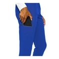 thumbnail image 4 of MED COUTURE Women's Stretchy Energy Smocked Waist Jogger Pants, Color: Royal, Size: XL Regular (8739-ROYL-XL), 4 of 5