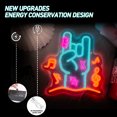 thumbnail image 2 of Y YUNHSOM Rock On Neon Signs, USB Power Dimmable LED Neon Light for Wall Decor, Room, Office, Man Cave, Music-Themed Gift (13.78*12.99 Inch), 2 of 9
