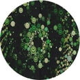 thumbnail image 1 of Ahgly Company Machine Washable Indoor Round Transitional Fall Forest Green Area Rugs, 6' Round, 1 of 7