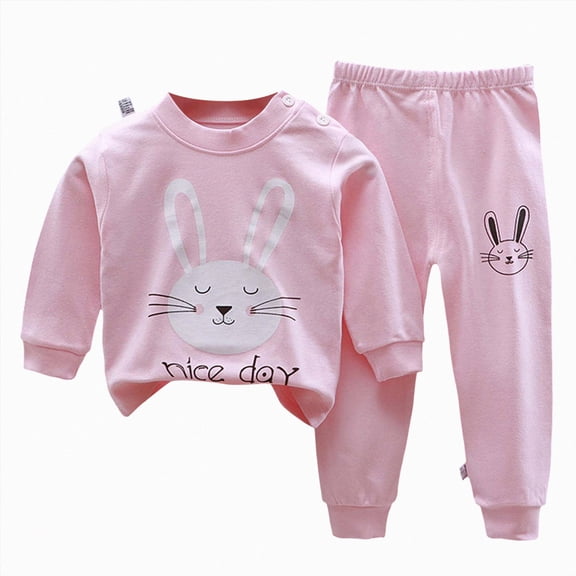 NOLDARES Toddler Baby Boy Fall Winter Outfits 2 Piece Long Sleeve Pullover Sweatshirt and Joggers Pants Set Cute Print Clothes Clothing(Pink,6-12 M)