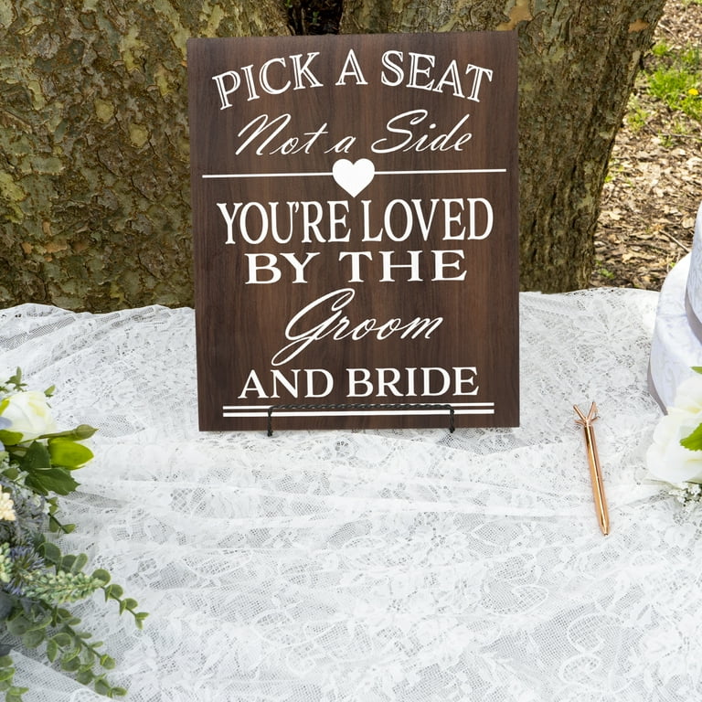 JennyGems Pick a Seat Not a Side You're Loved by the Groom and