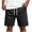 *Black, variant on Men's and Men's Plus Drawstring Wide Leg Sweat Shorts with Pockets,Summer Breathable Athletic Shorts For Men,Black,S-5XL