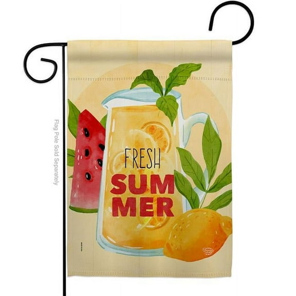 Ornament Collection G192610-BO Fresh Summer Drinks Food Fruit 13 x 18.5 in. Double-Sided Decorative Vertical Garden Flags for House Decoration Banner Yard Gift
