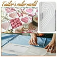 thumbnail image 1 of Vaidha Home Sewing Machine, Handicraft, Embroidery Multi-functional Heart-shaped Quilt Template Cutting Ruler, Quilting Ruler And Heart-shaped Quilt Ruler, 1 of 1