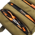 thumbnail image 3 of Roll-Up Oxford Cloth Hardware Tool Organizer with 4 Large Compartments & 2 Detachable D-Ring Pouches – Portable Storage Solution for Wrenches, Pliers, Screwdrivers – Durable, Tear-Resistant,, 3 of 6