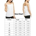 thumbnail image 6 of COMFREE Women's Camisole with Built in Bra Tank Top Flowy Swing Pleated Tank Top Cami with T-Button Adjustable Strap, 6 of 8