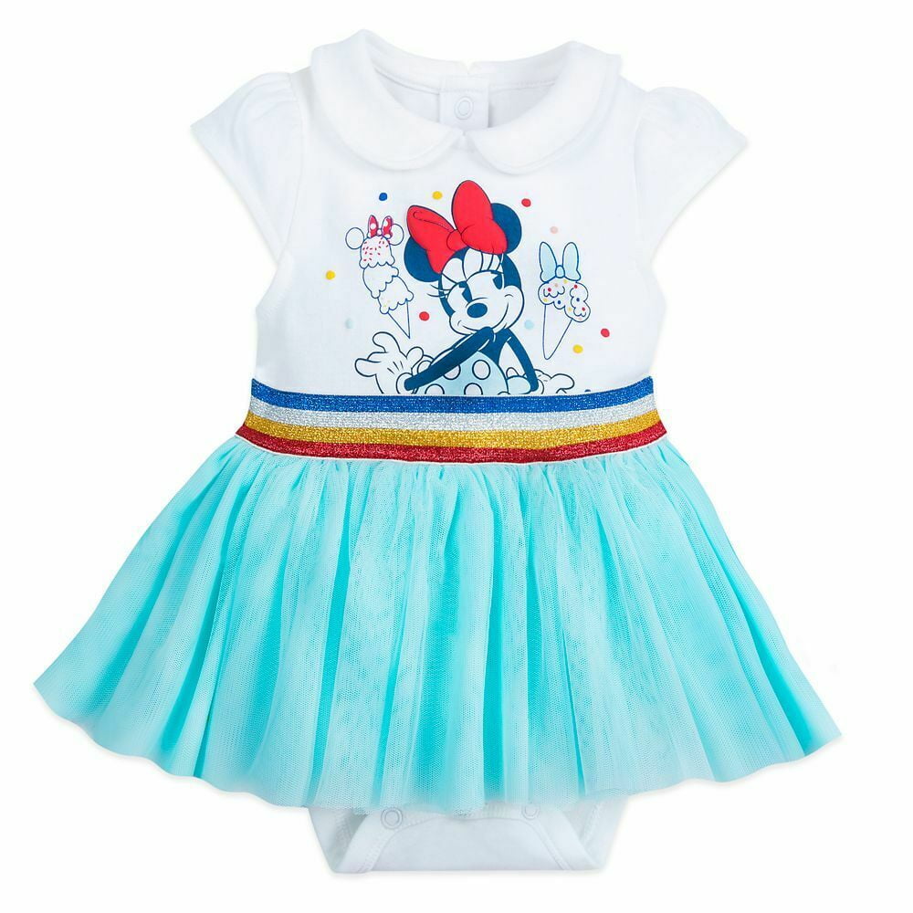 Disney Store Minnie Mouse Tutu Baby Bodysuit Outfit Size 3 6 Months
