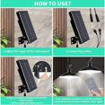 thumbnail image 2 of Luz solar al aire libre, lámpara solar impermeable IP65 de doble cabeza con control remoto para jardín/pérgola/balcón/terraza, 2 of 5