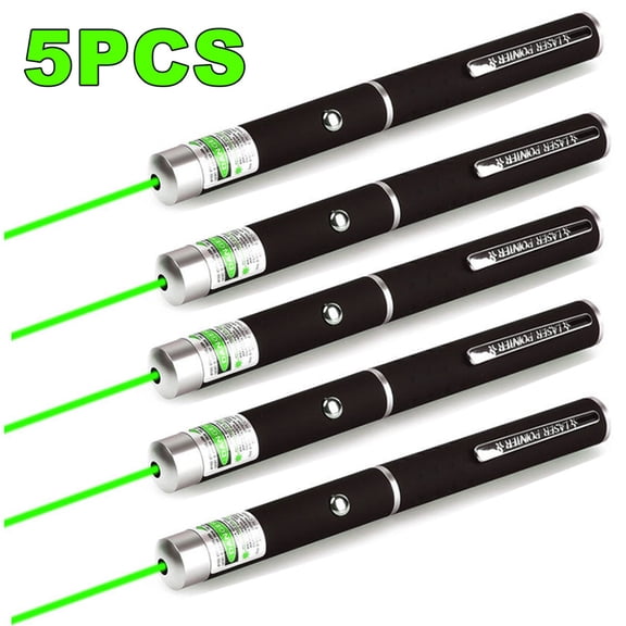 5 PCS Small Laser Pointer Pen 532nm Green Light Visible Beam 1mW For conference presentation
