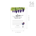 thumbnail image 5 of Koyal Wholesale Grapes Vineyard Winery Wedding Advice & Well Wishes Guest Book Cards for Bride and Groom, 56 Pack, 5 of 5
