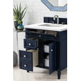 thumbnail image 5 of James Martin Vanities 30" Single Vanity, Black Onyx, w/ 3 CM White Zeus Quartz Top, 5 of 7
